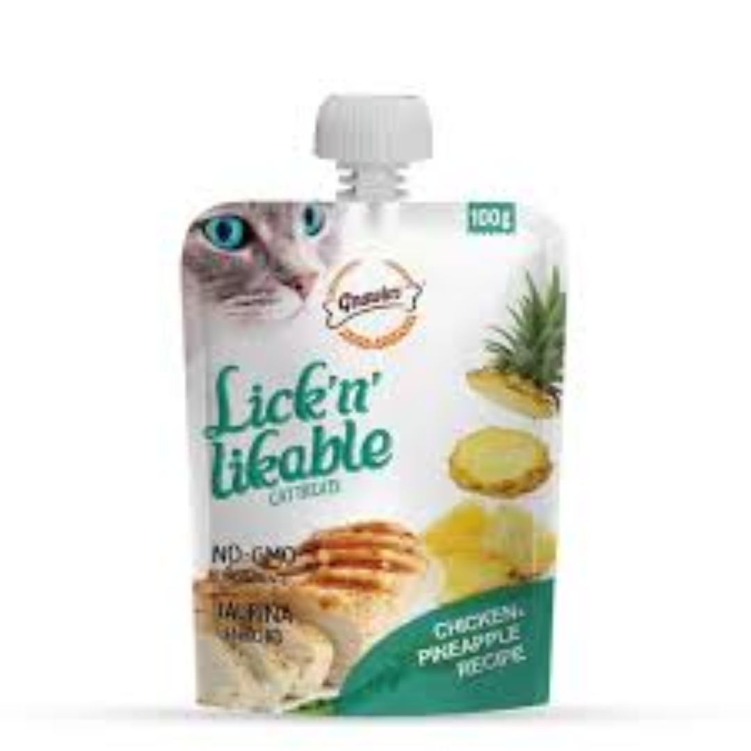 LICK N LICKABLE CHICKEN & PINEAPPLE RECIPE 100GR